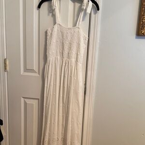 Jessica Simpson White Sleeveless Maxi Dress Size Small